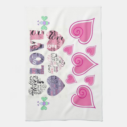 Valentine Liebe Handtuch (Vertikal)