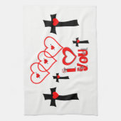 Valentine Liebe Handtuch (Vertikal)