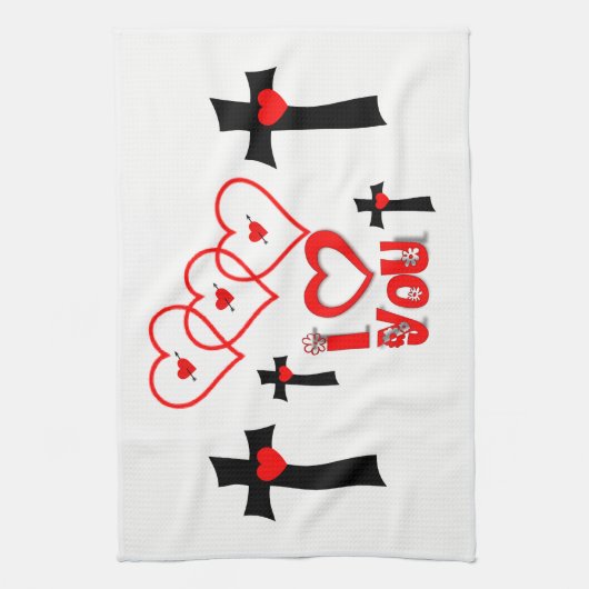 Valentine Liebe Handtuch (Vertikal)