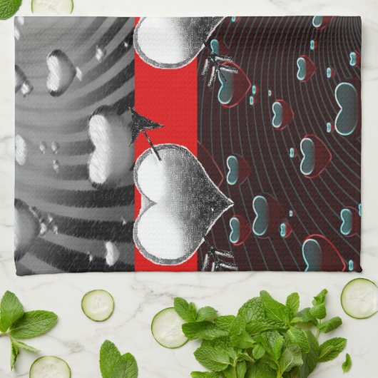 Valentine Liebe Handtuch (Gefaltet)