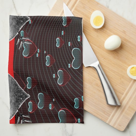 Valentine Liebe Handtuch (Viertel Falte)