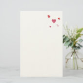 Valentine Liebe Herz Briefpapier (Stehend Vorderseite)