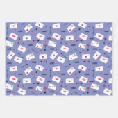 Valentine Liebe Herz Buchstaben und Pfeile Geschenkpapier Set (Vorderseite 2)