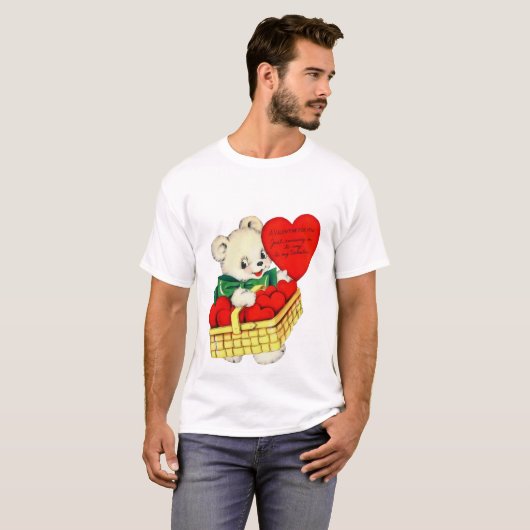 Valentine Liebe Herz Niedlich Bären Tier T-Shirt (Vorne ganz)