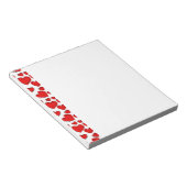 Valentine Liebe Herz Notizblock (angewinkelt)