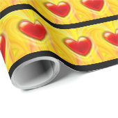 Valentine Liebe Herz Packpapier (Rolleneckpunkt)