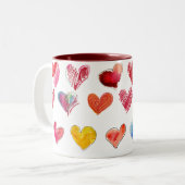 Valentine-Liebe-Herzen-- Tasse 4 von 4 (Vorderseite Links)