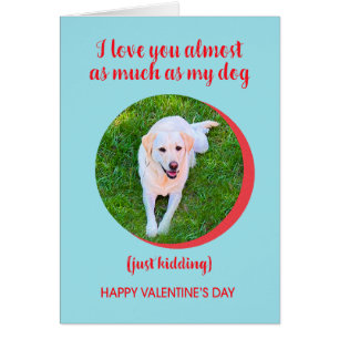 Valentine Liebe Hund mehr, nur kidden, lustig