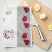 Valentine Liebe Küchenhandtuch Snowman Geschirrtuch (Viertel Falte)