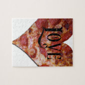 Valentine-Liebe-Pizza Puzzle (Horizontal)