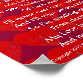 Valentine-Liebe Poster (Ecke)