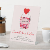 Valentine Liebe Potion Bar Wedding Brautparty Sockelschild (In SItu)