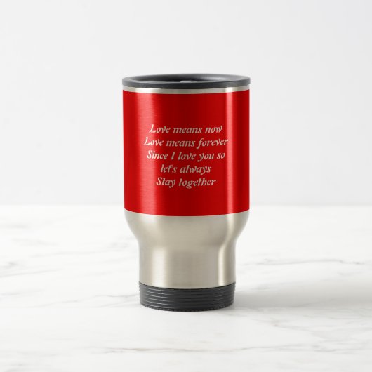 Valentine Liebe Reisebecher (Mittel)