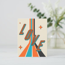 Valentine - Liebe Retro Farbenfroher Streifen - Le