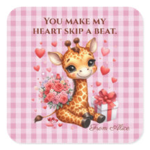 Valentine Liebe Rose Bouquet Giraffe
