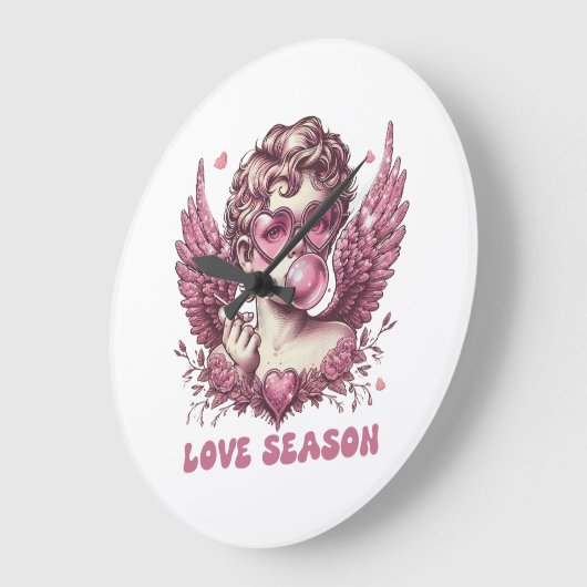 Valentine Liebe Saison Große Wanduhr (Winkel)