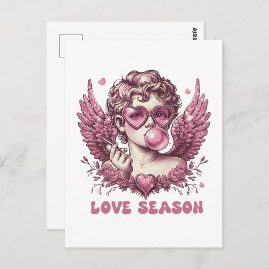 Valentine Liebe Saison Postkarte (Vorne/Hinten)