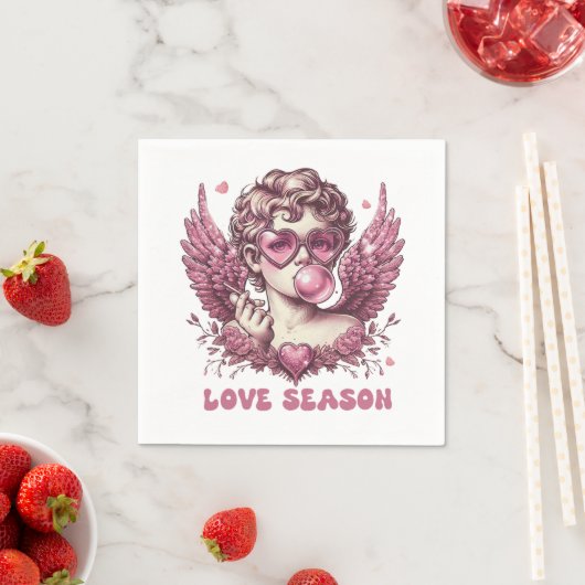 Valentine Liebe Saison Serviette (Beispiel)
