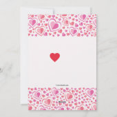 Valentine Liebe Schwangerschaft Ankündigung (Rückseite)