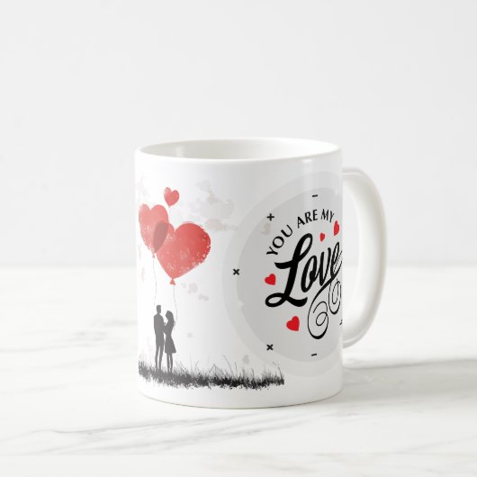 Valentine Liebe Sie Tasse (VorderseiteRechts)