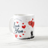 Valentine Liebe Sie Tasse (Vorderseite Links)