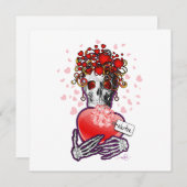 Valentine Liebe Skull Feiertagskarte (Vorne/Hinten)