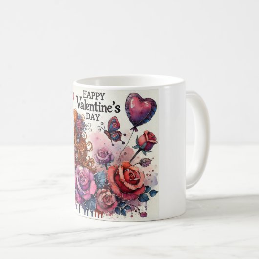 Valentine Liebe Tasse (VorderseiteRechts)