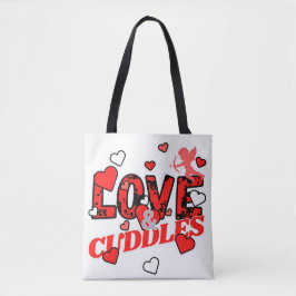 Valentine Liebe und Kuddles Tasche