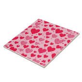 Valentine Liebe-Valentine-Herzen Fliese (Seite)
