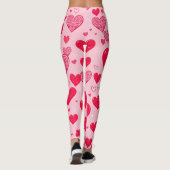 Valentine Liebe-Valentine-Herzen Leggings (Rückseite)