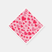 Valentine Liebe-Valentine-Herzen Serviette (Ecke)