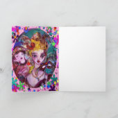 VALENTINE LIEBE VENEZIANISCH MASQUERADE FEIERTAGSKARTE (Innenseite)