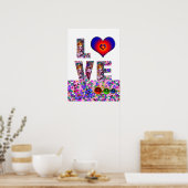 VALENTINE LIEBE VENEZIANISCH MASQUERADE PARTY POSTER (Küche)