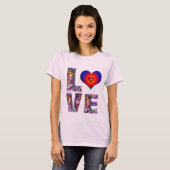 VALENTINE LIEBE VENEZIANISCH MASQUERADE T-Shirt (Vorne ganz)