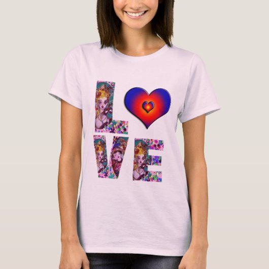 VALENTINE LIEBE VENEZIANISCH MASQUERADE T-Shirt (Vorderseite)