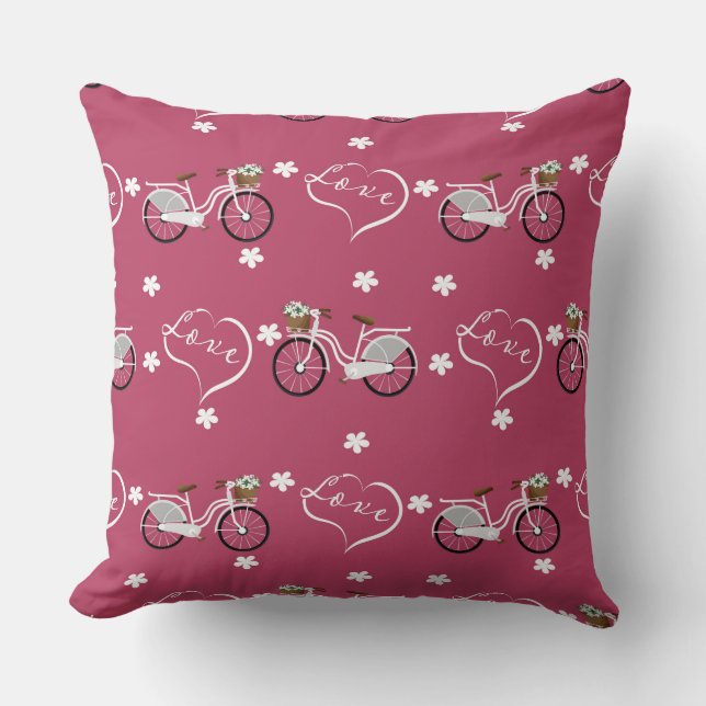 Valentine Liebe Versage nie Throw Pillow Kissen (Vorderseite)