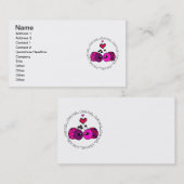 Valentine-Liebe-Wanze Visitenkarte (Vorne/Hinten)