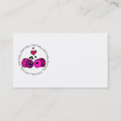 Valentine-Liebe-Wanze Visitenkarte (Rückseite)