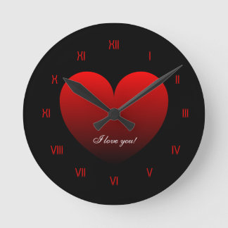 Valentine Liebe Watch Runde Wanduhr