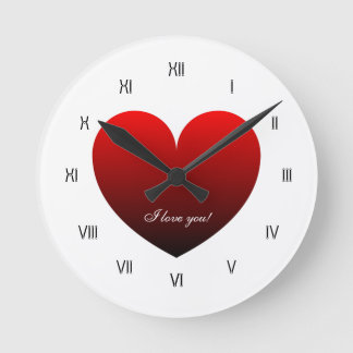 Valentine Liebe Watch Runde Wanduhr