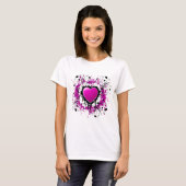 Valentine Lila Heart T-Shirt (Vorne ganz)