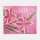 Valentine Lily Fleecedecke (Vorderseite (Horizontal))