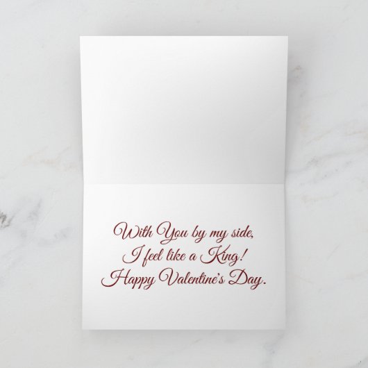 Valentine Lion Couple Feiertagskarte (Innenseite)