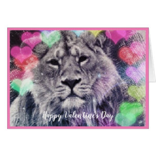 Valentine Lion Heart Bokeh Digitale Kunst Zeichnen