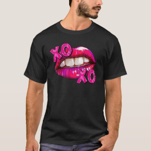 Valentine Lips XOXO Valentinstag Girls T-Shirt