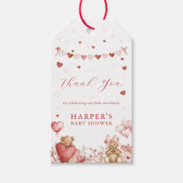 Valentine Little Sweetheart Baby Shower Favor Tags Geschenkanhänger