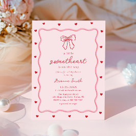 Valentine Little Sweetheart Baby Shower Invitation Einladung