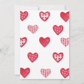 Valentine Little Sweetheart Babydusche Einladung (Rückseite)