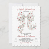 Valentine Little sweetheart Boy Girl Baby Shower Einladung (Vorderseite)