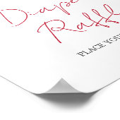 Valentine Little Sweetheart Diaper Raffle Poster (Ecke)